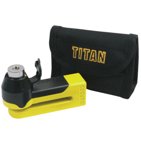 Titan 10mm Pin Disc Lock Yellow